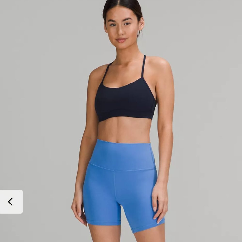 Lululemon NWT lululemon Align™ High-Rise Short 6" Bike Shorts BLUE NILE Size 4 - Picture 1 of 2